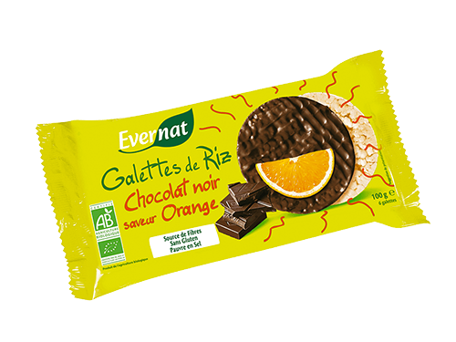 Galettes de Riz Nappées Chocolat Orange