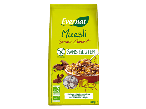 Muesli Sans Gluten Sarrasin Chocolat bio – Céréales de Petit Déjeuner bio