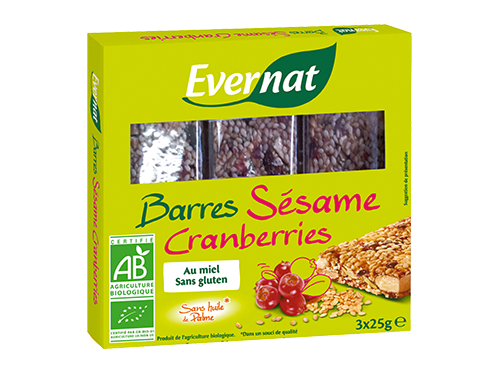 Barres Sésame Cranberries