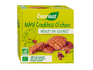 Mini Cookies O'Choc Réduit en Sucres