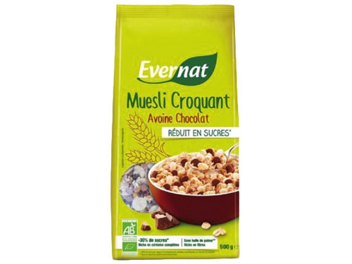 Muesli croquant avoine chocolat