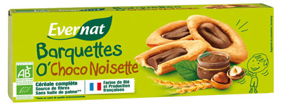 Barquette o'choco noisette