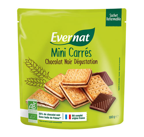 Mini Carrés choco noir